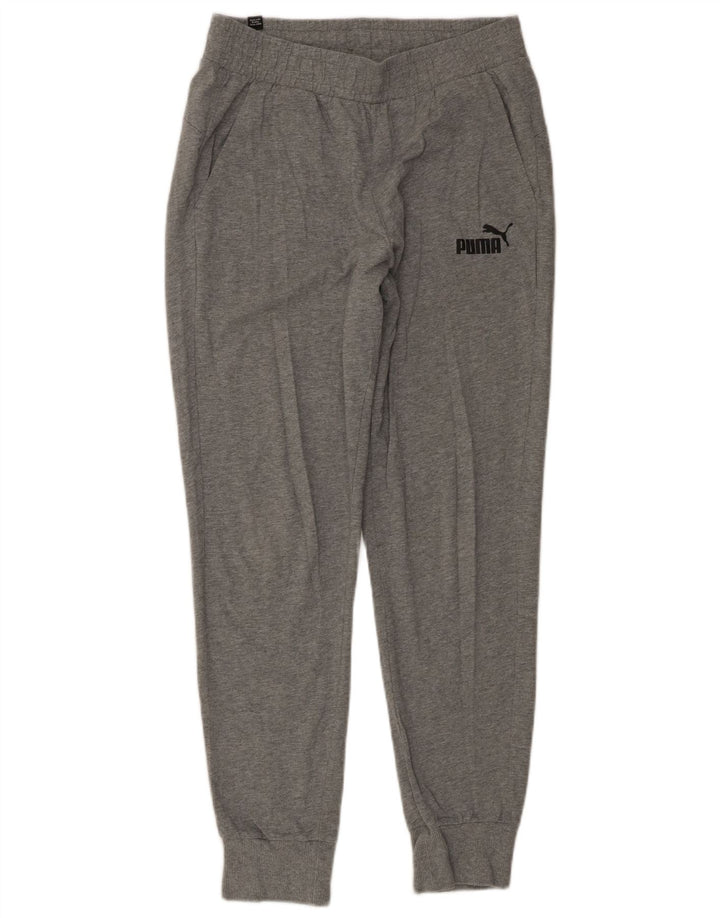Pantaloni da tuta da donna PUMA Joggers UK 14 Cotone grigio medio