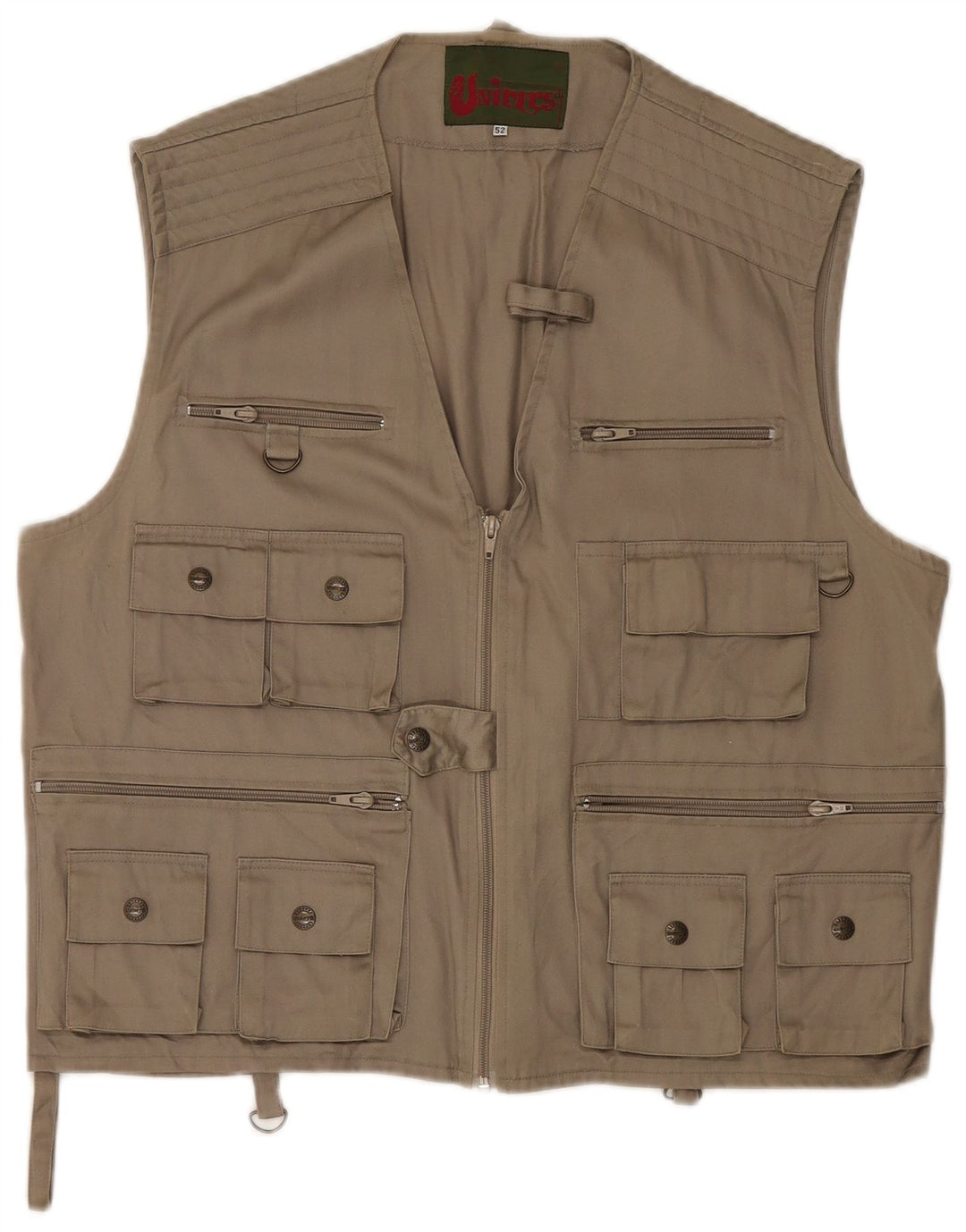 Gilet multiuso da uomo Univers IT 52 XL in cotone beige