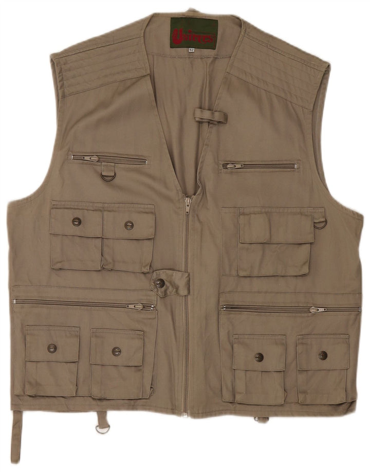 Gilet multiuso da uomo Univers IT 52 XL in cotone beige