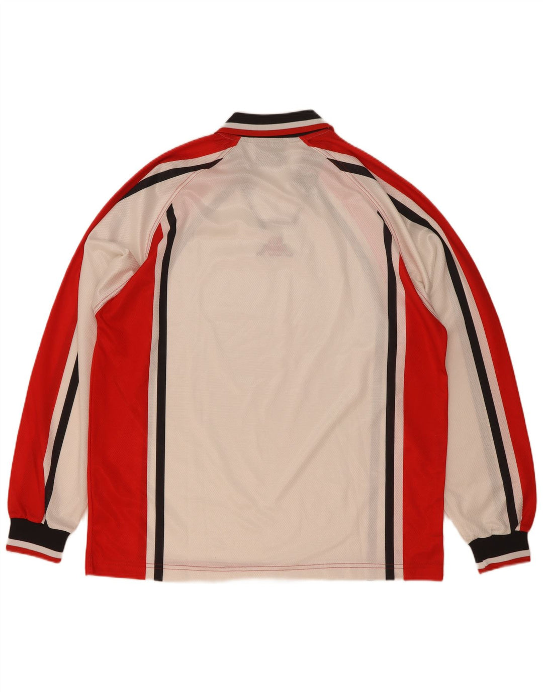 Top Kappa Gara da uomo a maniche lunghe XL in poliestere color block bianco