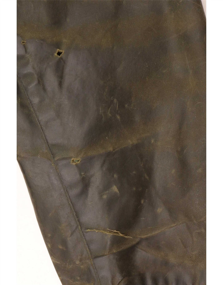Barbour Mens Bedale Giacca in cotone cerato UK 46 XL Cachi