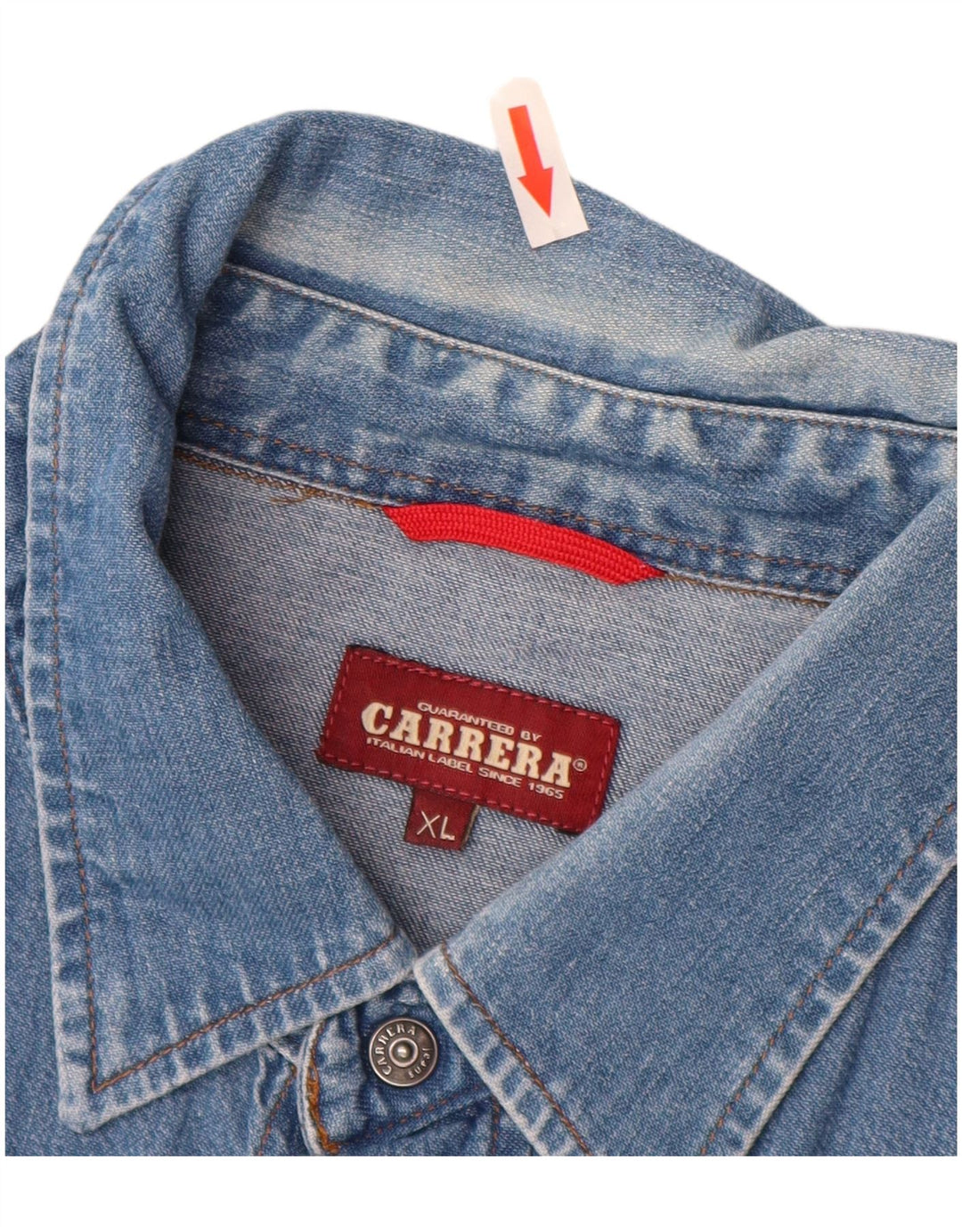 CARRERA Camicia Jeans Uomo XL Blu Cotone