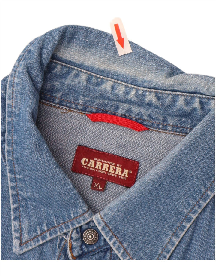CARRERA Camicia Jeans Uomo XL Blu Cotone