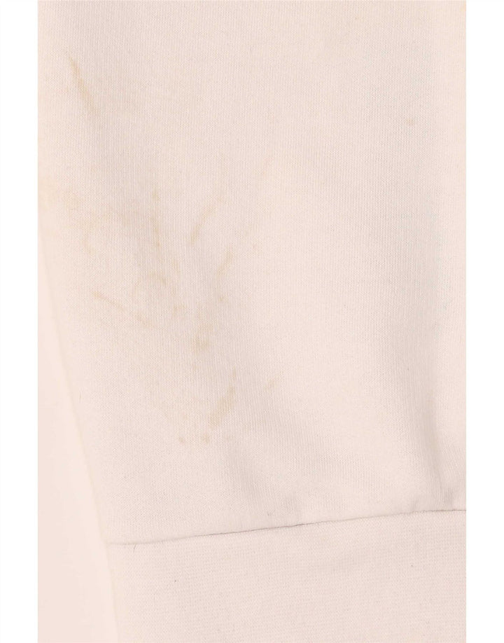 Felpa senza maniche grafica da uomo Lotto Maglione bianco medio geometrico