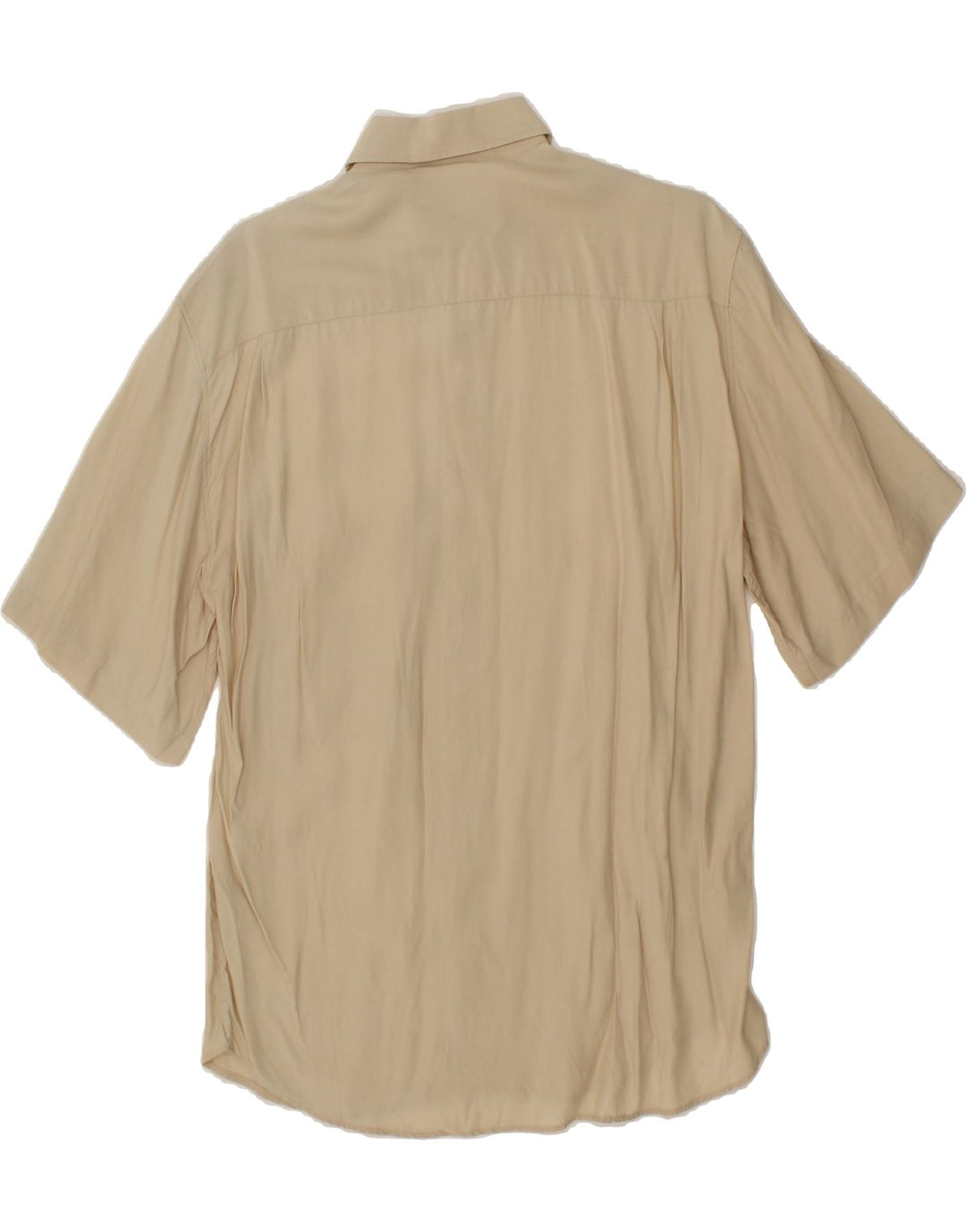 WAMPUM Mens Short Sleeve Shirt Small Beige Vintage Wampum and Second-Hand Wampum from Messina Hembry 