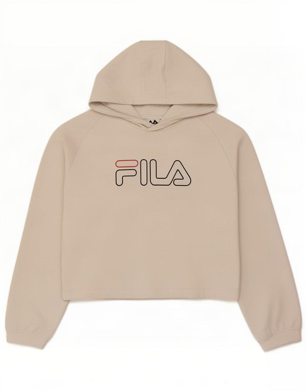 Felpa con cappuccio grafica per ragazze Fila 13-14 anni in cotone bianco