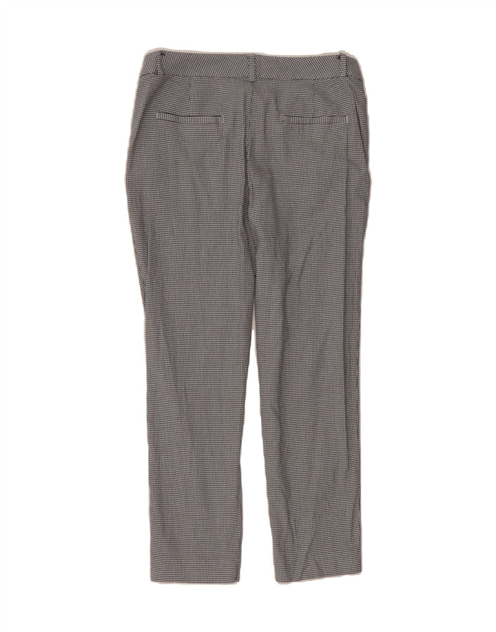 MASSIMO DUTTI Womens Chino Trousers US 4 Small W26 L25 Grey Houndstooth Vintage Massimo Dutti and Second-Hand Massimo Dutti from Messina Hembry 