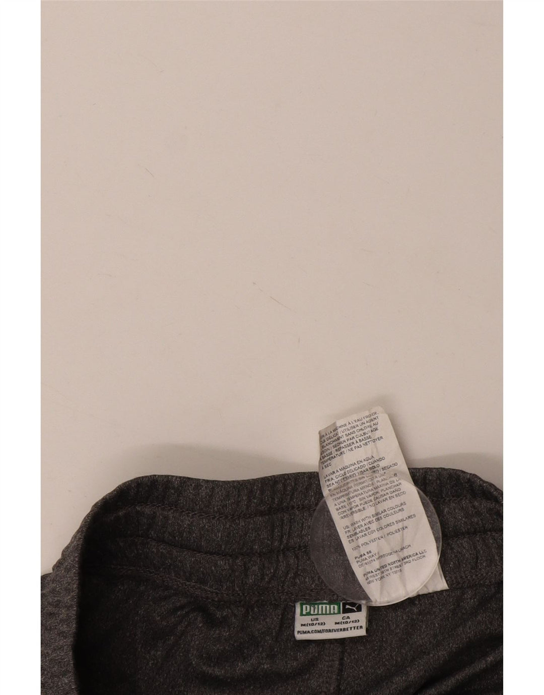 Pantaloncini sportivi PUMA da bambino 10-11 anni in poliestere grigio medio