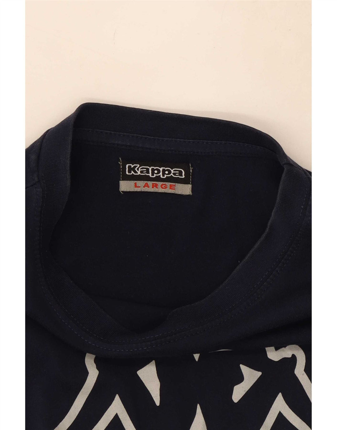 T-shirt grafica da uomo Kappa Top Large blu navy