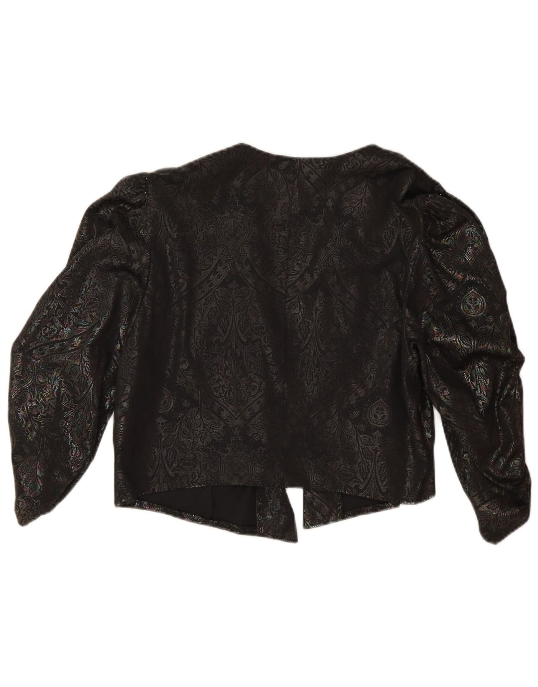 C&A Top Bolero da donna con maniche a 3/4 IT 42 Medio Nero Paisley