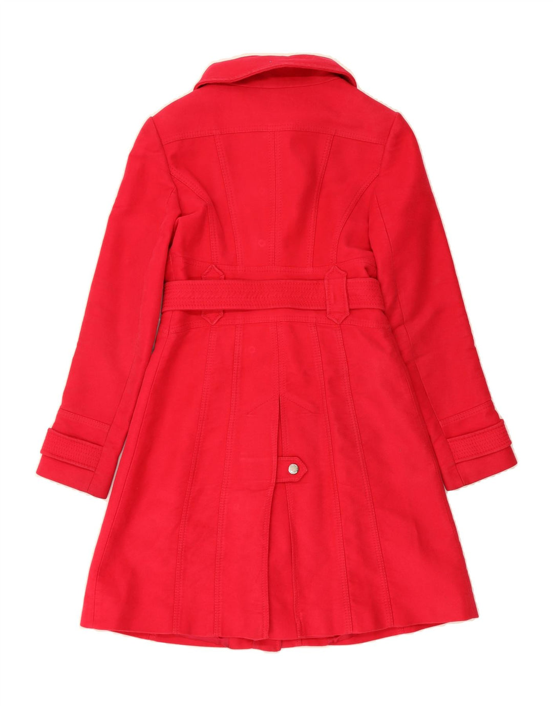 KAREN MILLEN Womens Overcoat UK 10 Small Red Cotton Vintage Karen Millen and Second-Hand Karen Millen from Messina Hembry 