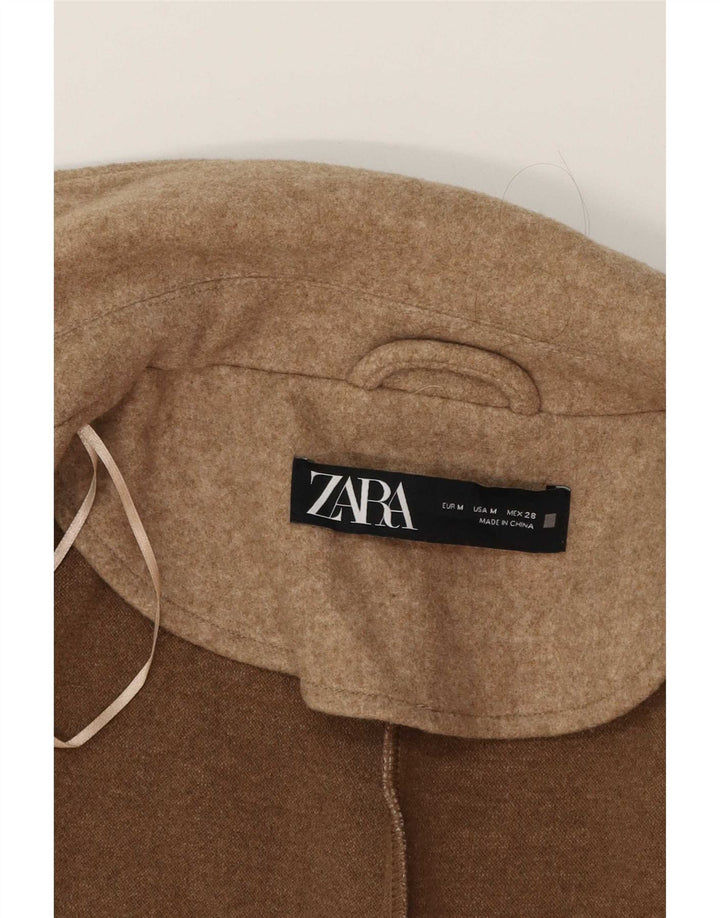 Gilet doppiopetto da donna Zara UK 12 Poliestere beige medio