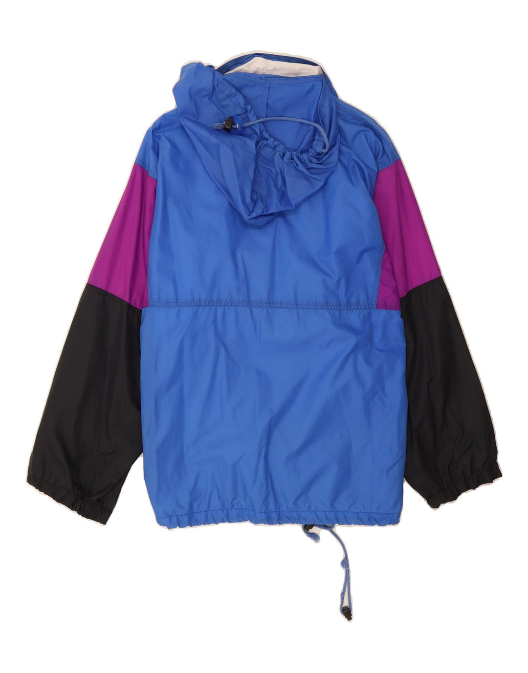 MARCEL CLAIR Womens Oversized Rain Jacket EU 36/38 Small Blue Colourblock Vintage Marcel Clair and Second-Hand Marcel Clair from Messina Hembry 