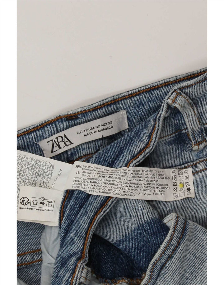 Pantaloncini di jeans da uomo Zara EU 42 Large W32 cotone blu