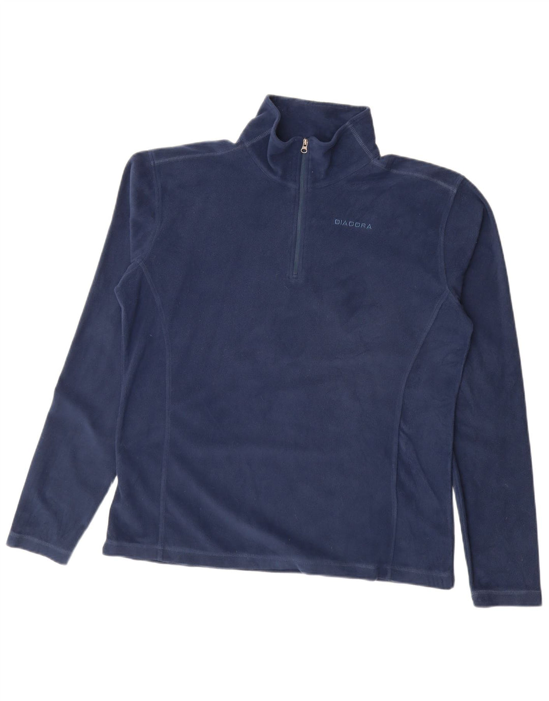DIADORA Maglione in pile da donna con collo e zip UK 20 2XL Poliestere blu navy