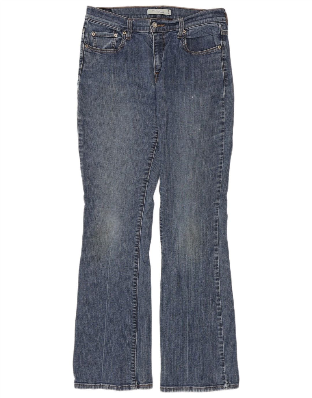 Levi's Donna 515 Bootcut Jeans US 10 Large W30 L33 Cotone Blu