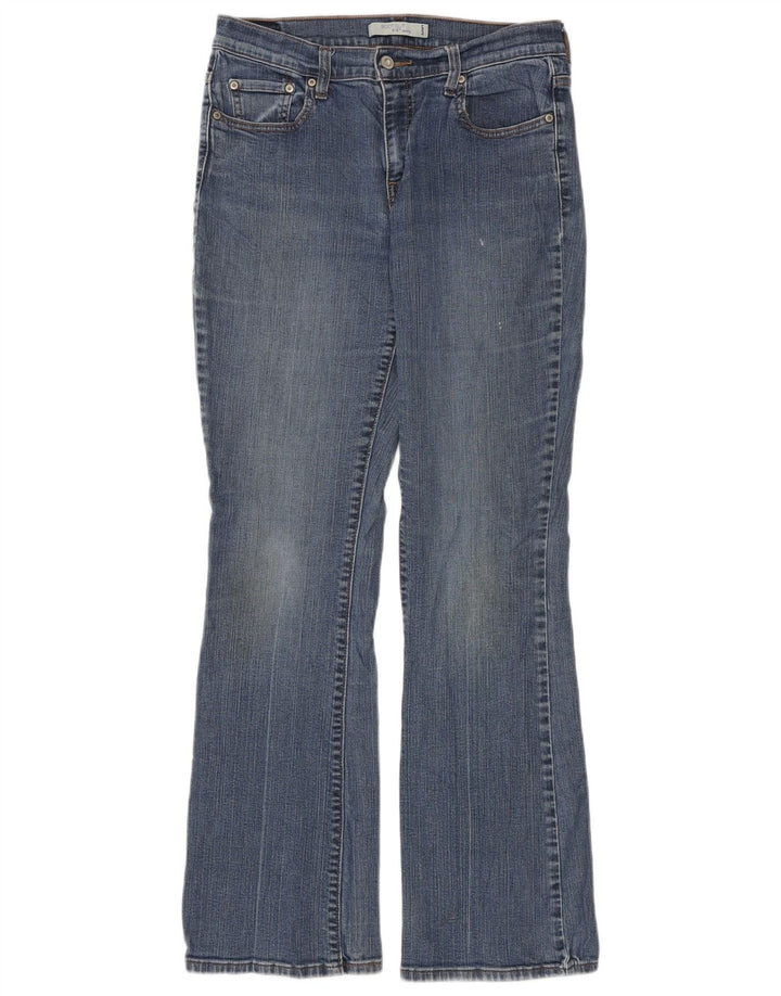 Levi's Donna 515 Bootcut Jeans US 10 Large W30 L33 Cotone Blu
