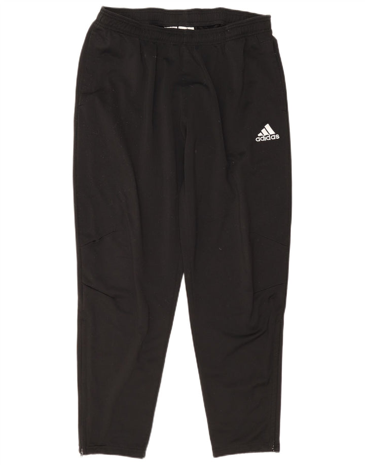 Pantaloni da tuta da uomo Adidas Large neri in poliestere