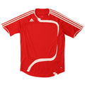 T-shirt Adidas da uomo Top Large in poliestere color block rosso