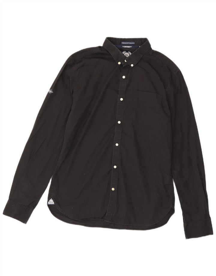 Camicia da uomo Superdry XL in cotone nero