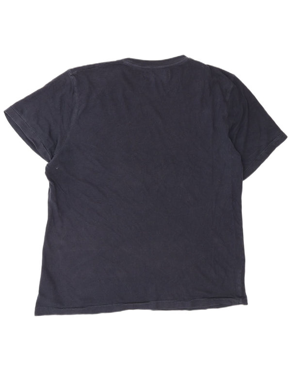 T-shirt da uomo Abercrombie & Fitch 2XL in cotone blu navy