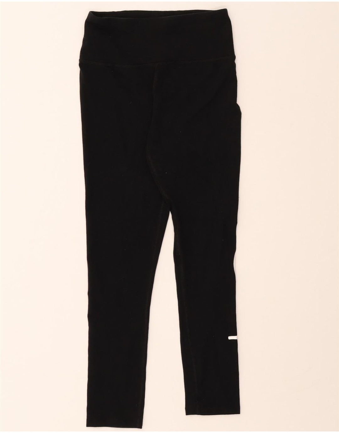 CHAMPION Womens Graphic Leggings UK 10 Small  Black Cotton Vintage Champion and Second-Hand Champion from Messina Hembry 