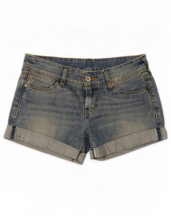 Pantaloncini di jeans da donna Levi's piccoli W27 in cotone blu