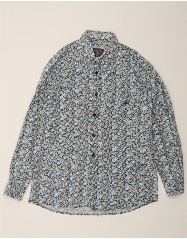 Azzurra Mens Shirt Large Multicoloured Floral