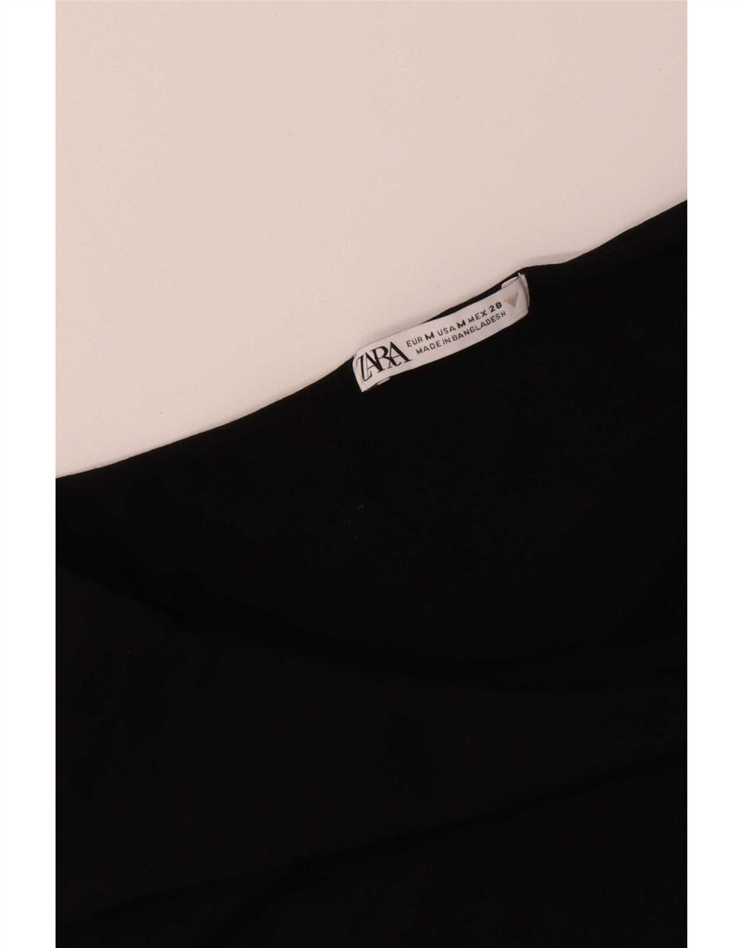 Body monospalla da donna Zara UK 12 cotone nero medio