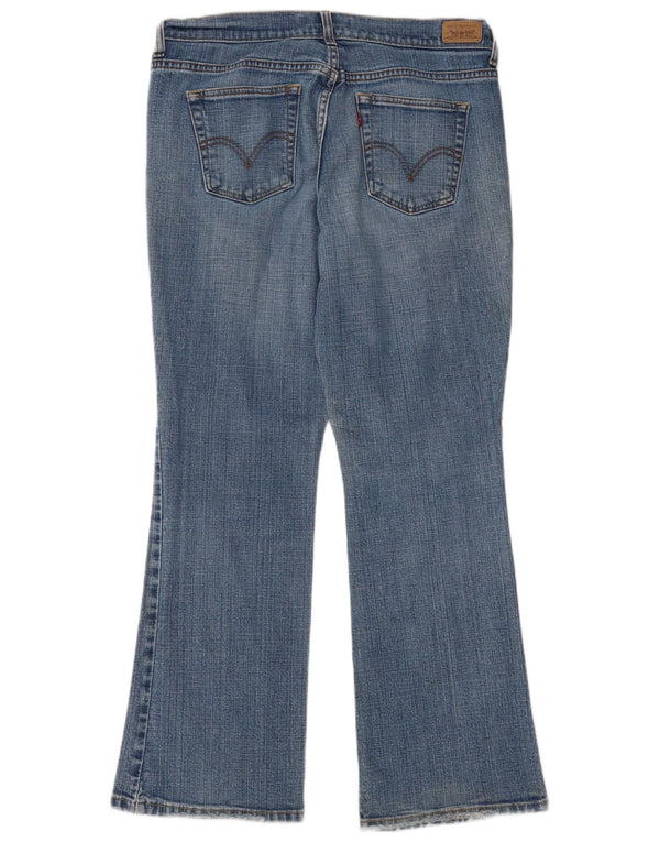 Levi's Donna 515 Bootcut Jeans US 12 Large W32 L29 Cotone Blu