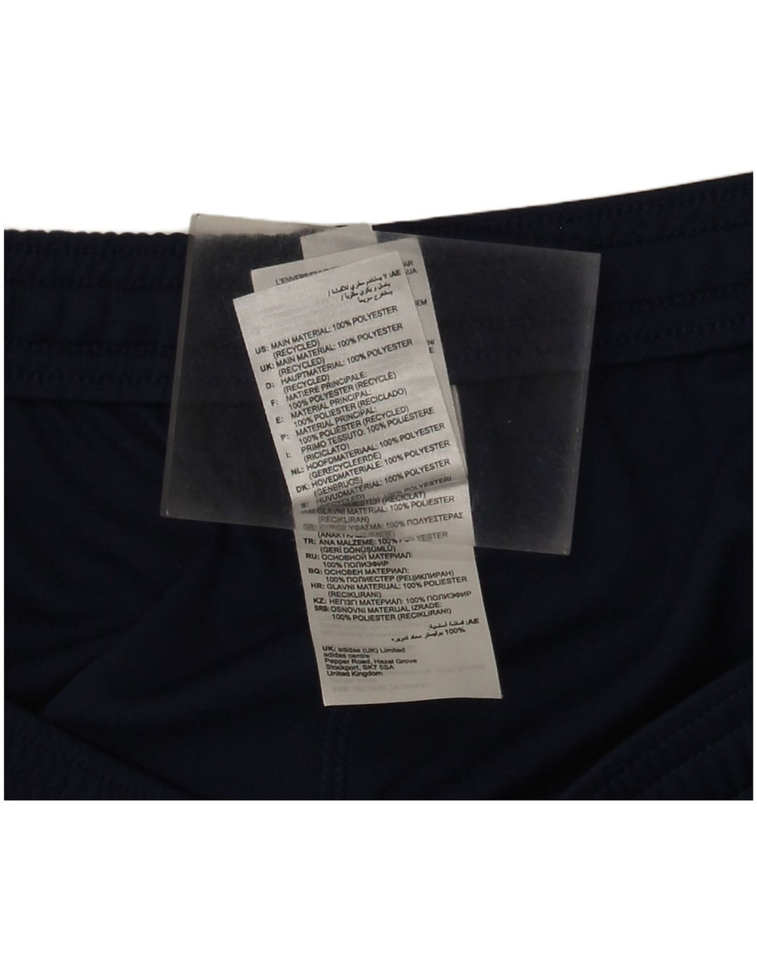 Pantaloncini sportivi Adidas Aeroready da uomo di grandi dimensioni in poliestere blu navy
