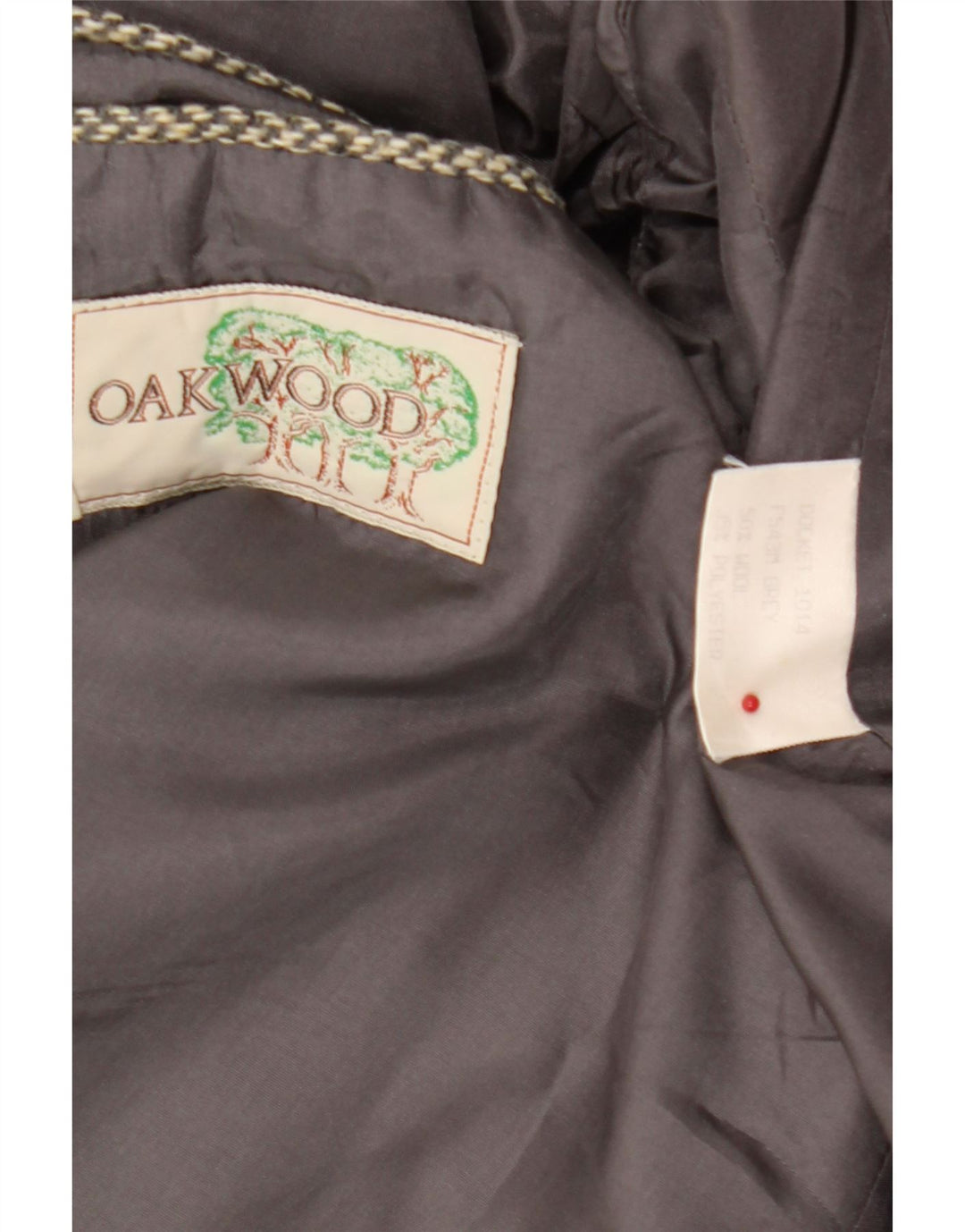 Giacca blazer da uomo a 3 bottoni Oakwood UK 40 grande lana grigia