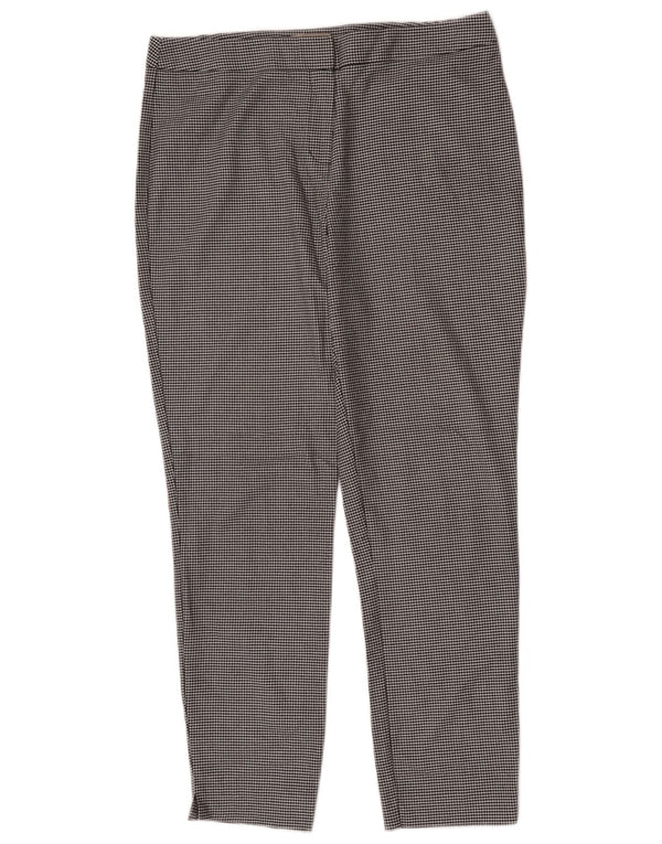 Pantaloni da abito slim da donna Hobbs UK 12 medi W32 L28 pied de poule neri