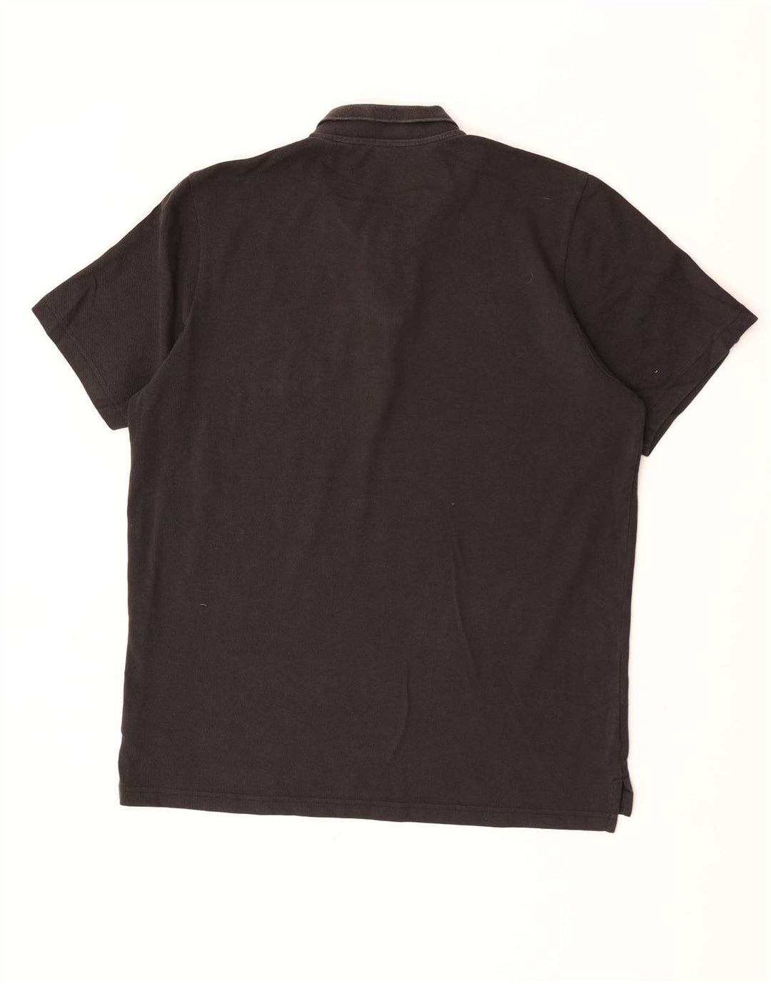 Polo Adidas da uomo grande in cotone nero
