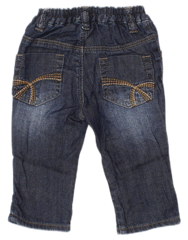 Jeans Straight Benetton Bambina 3-6 Mesi W16 L8 Blu Navy Cotone