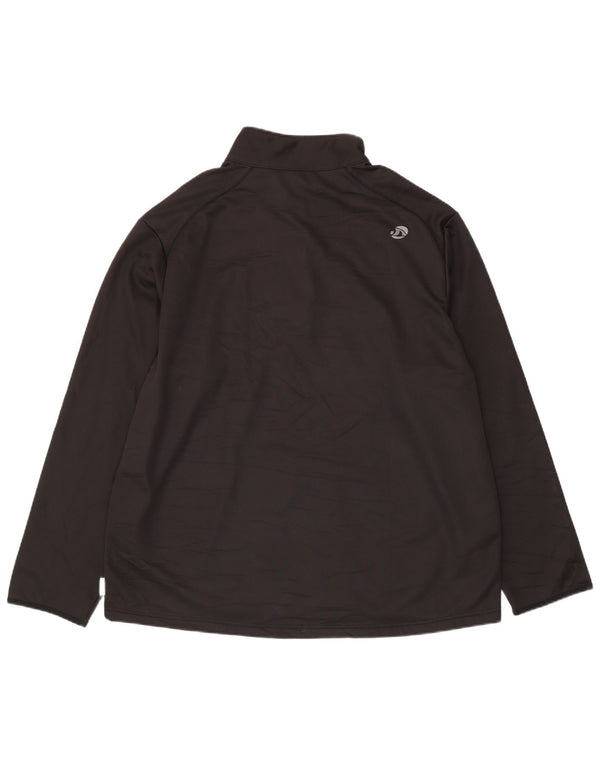 Felpa da uomo con collo con zip TRIBORD 3XL poliestere nero