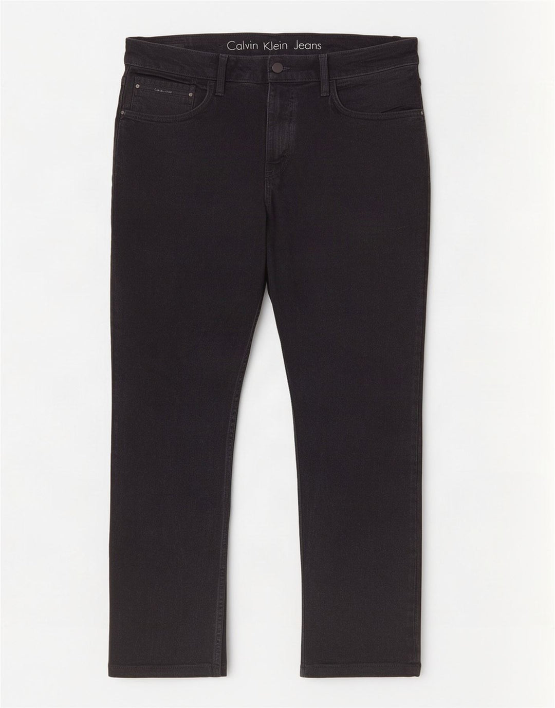 Jeans dritti da uomo Calvin Klein W36 L27 cotone nero