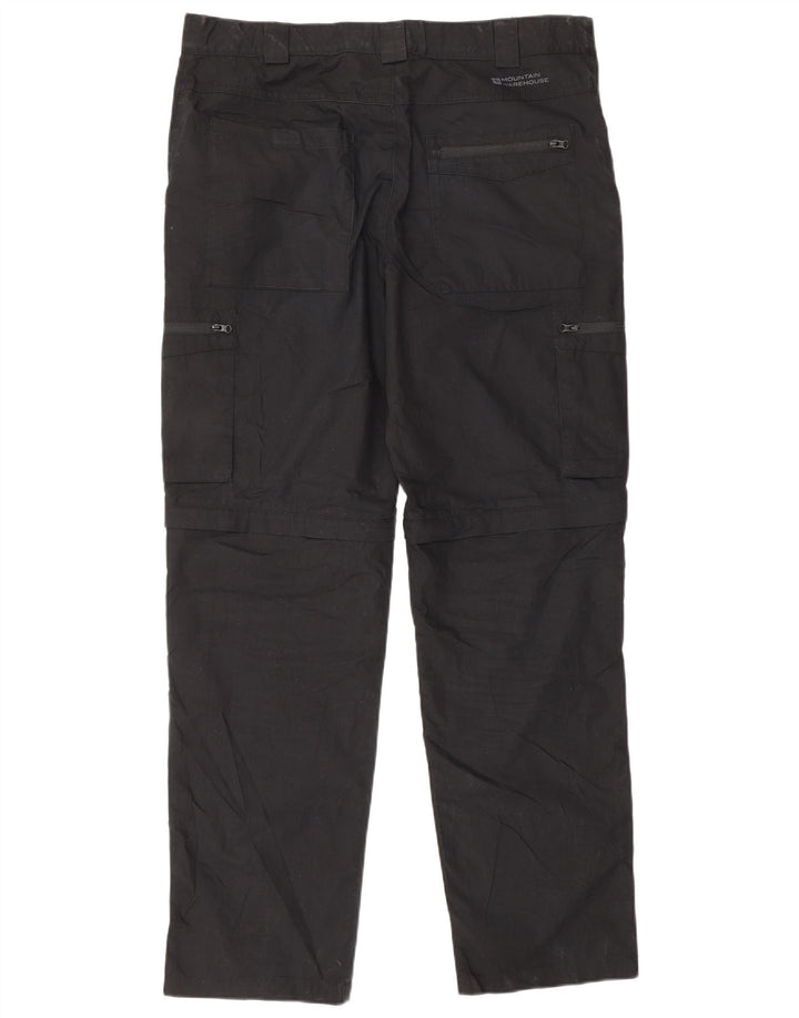 Pantaloni cargo dritti da uomo Mountain Warehouse W34 L32 poliestere nero