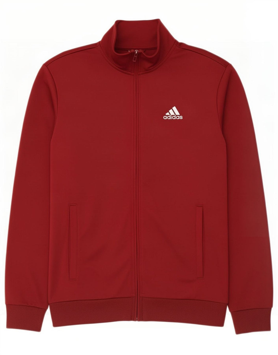 Adidas Giacca da ginnastica da uomo piccola in poliestere marrone