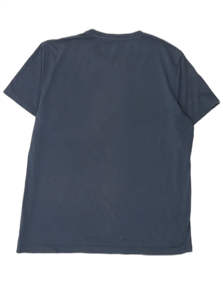 T-shirt grafica da uomo Penguin Top XL in cotone blu