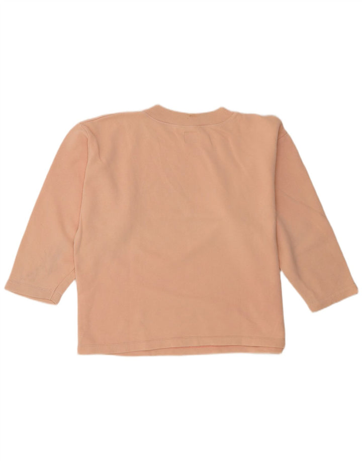 Felpa oversize con grafica da donna Benetton UK 14 Rosa medio
