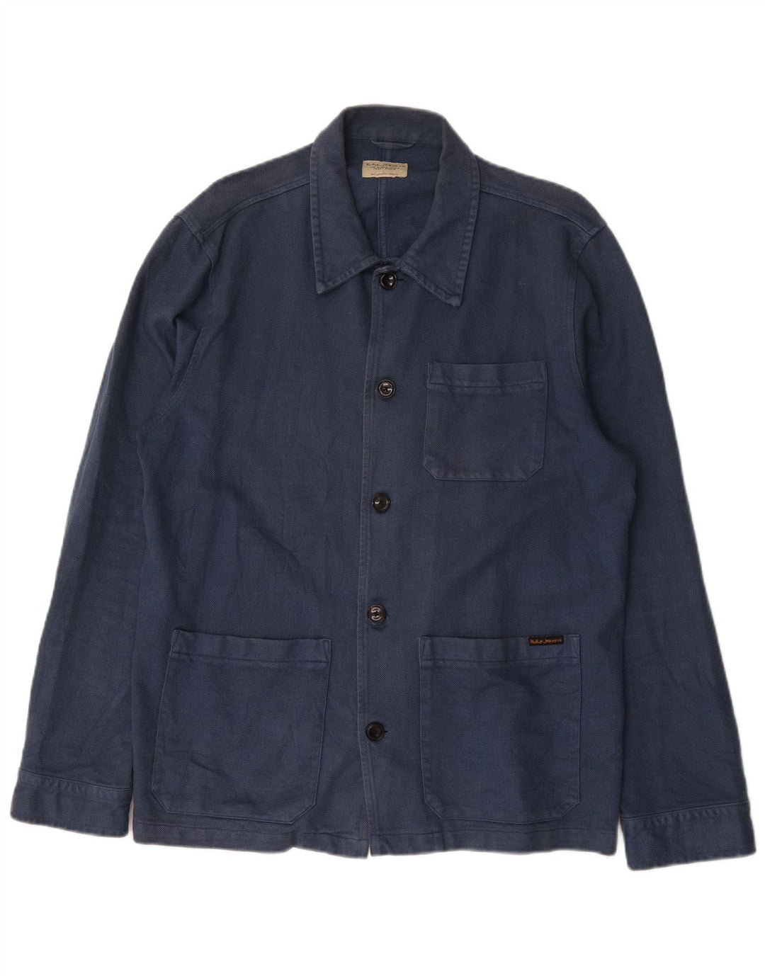 Giacca utility da uomo Nudie Jeans UK 40 grande cotone blu