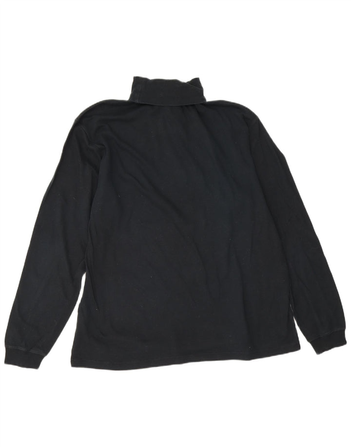 Top da uomo a maniche lunghe Champion 2XL cotone nero