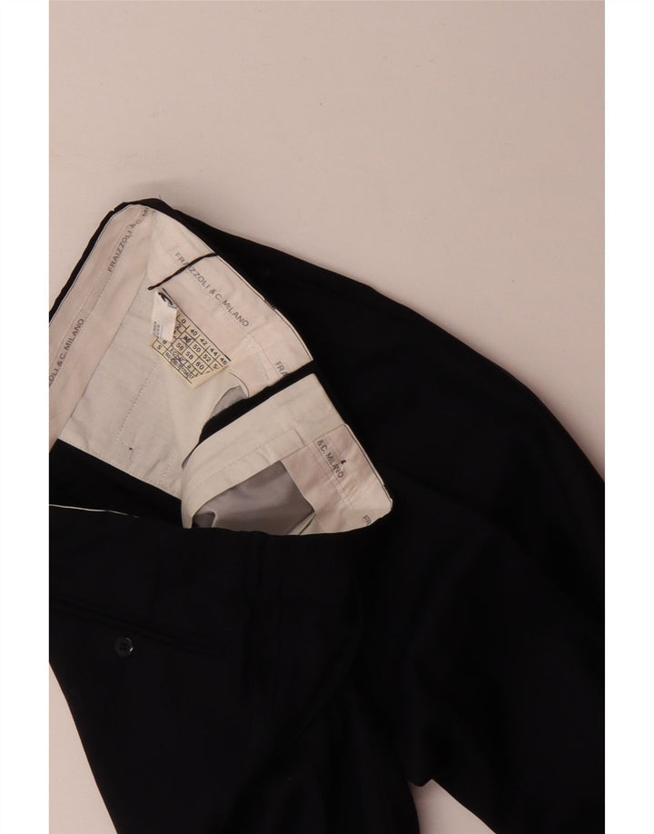 FRAIZZOLI Pantaloni da Abito da Uomo con Pedge IT 48 Medio W32 L29 Blu Navy