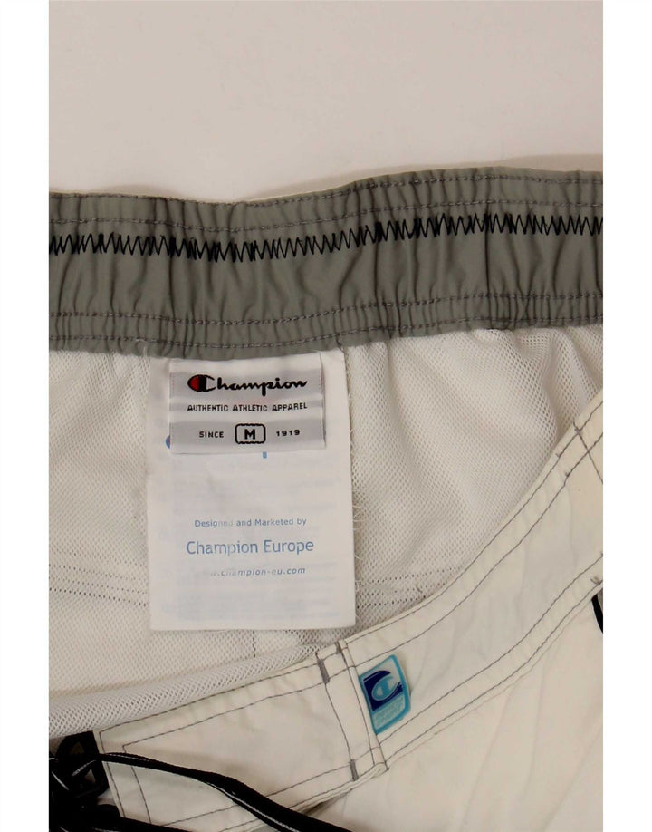 Pantaloncini da bagno da uomo Champion, colore bianco medio, in poliammide