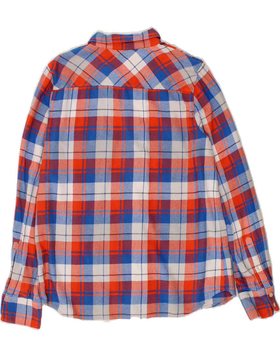 J. CREW Womens Flannel Shirt UK 16 Large Multicoloured Check Cotton Vintage J. Crew and Second-Hand J. Crew from Messina Hembry 