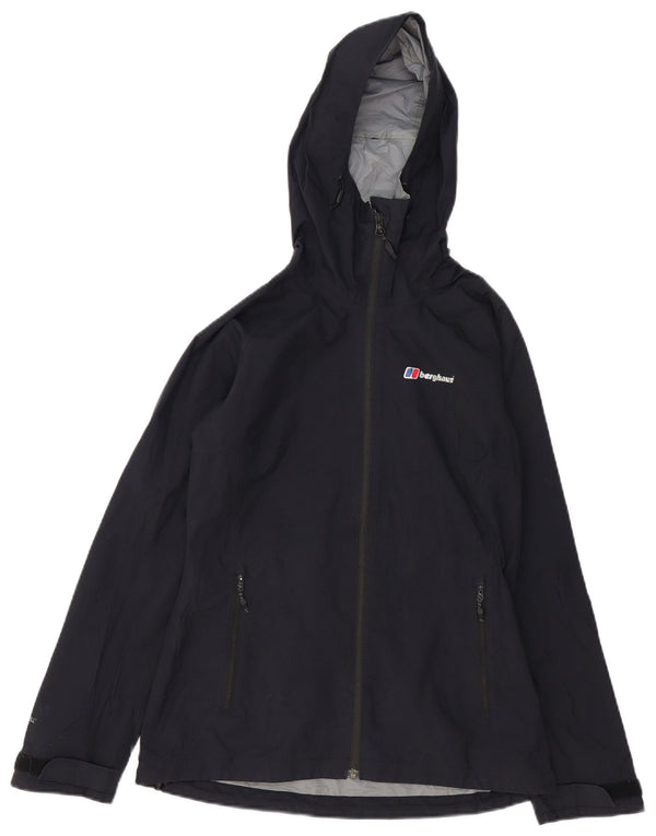 Giacca antipioggia da donna con cappuccio Berghaus UK 8 Small Blu Navy in poliammide