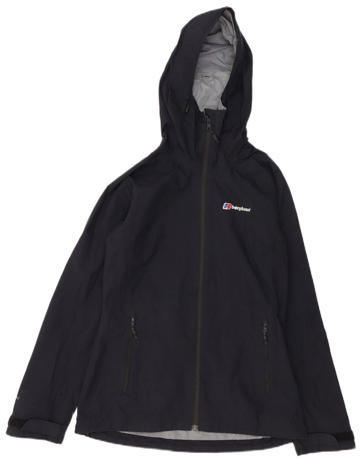 Giacca antipioggia da donna con cappuccio Berghaus UK 8 Small Blu Navy in poliammide