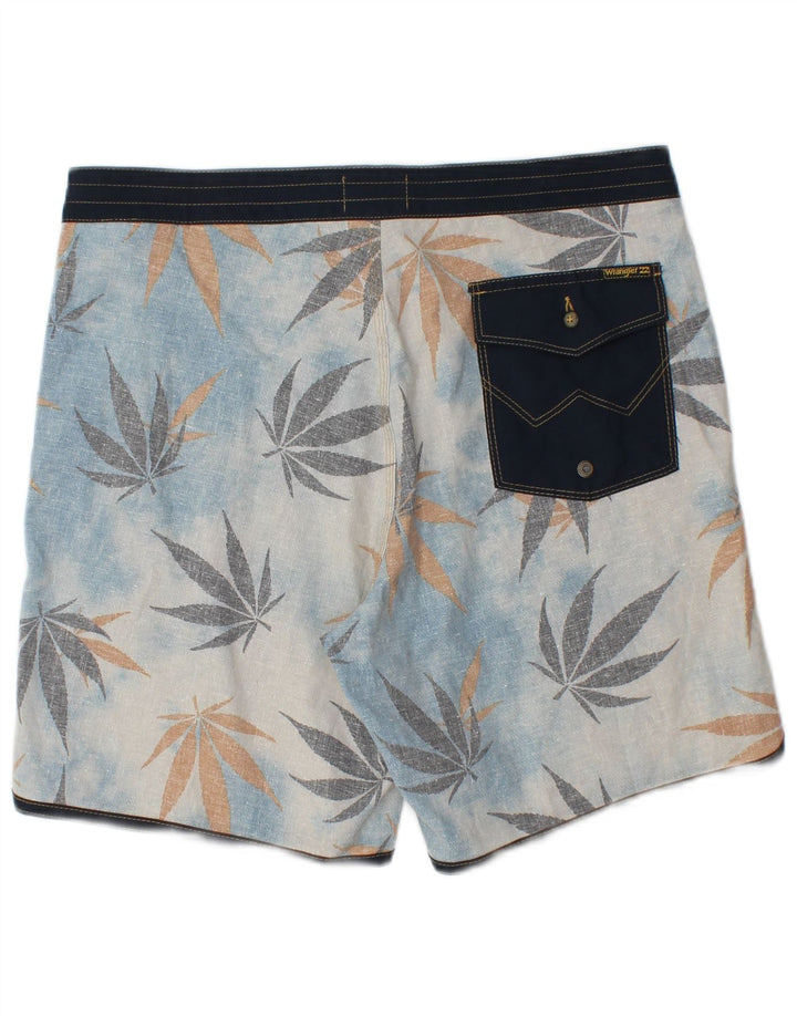 Pantaloncini da bagno da uomo Wrangler Canapa floreale blu medio