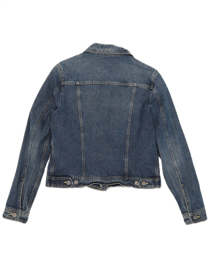 Nuova giacca di jeans corta da donna Penny UK 12 Cotone blu medio